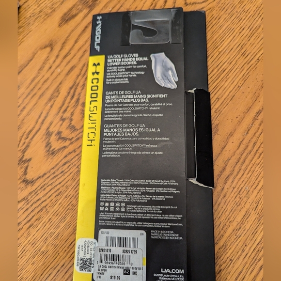 Under Armour Women's Cool Switch Golf Glove Size Medium right NIB - Picture 4 of 14